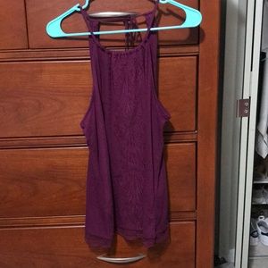 Purple dressy tank